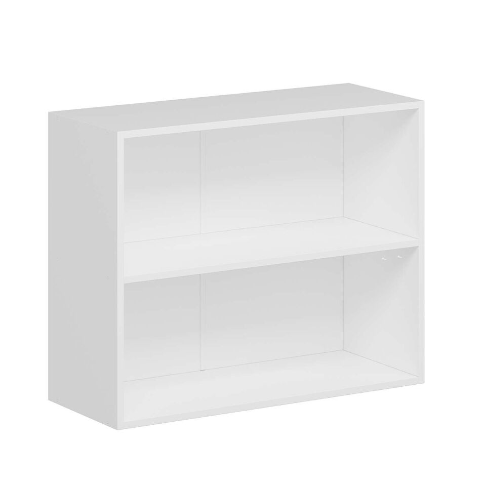 Alvinka Mutfak Ledli Modül Üst 2Yk1R 90-H72Cm Mbr A  Beyaz  Beyaz Mdf Gövde
