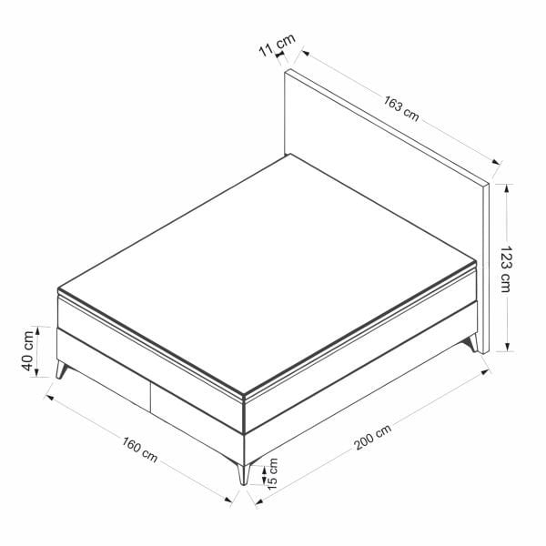 Bade Baza Başlık Seti 160x200