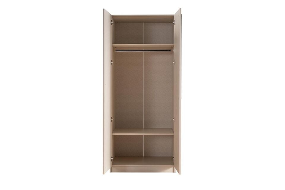 Ceramical GRE2 2 Kapaklı Dolap Gardrop - Vizon Bej