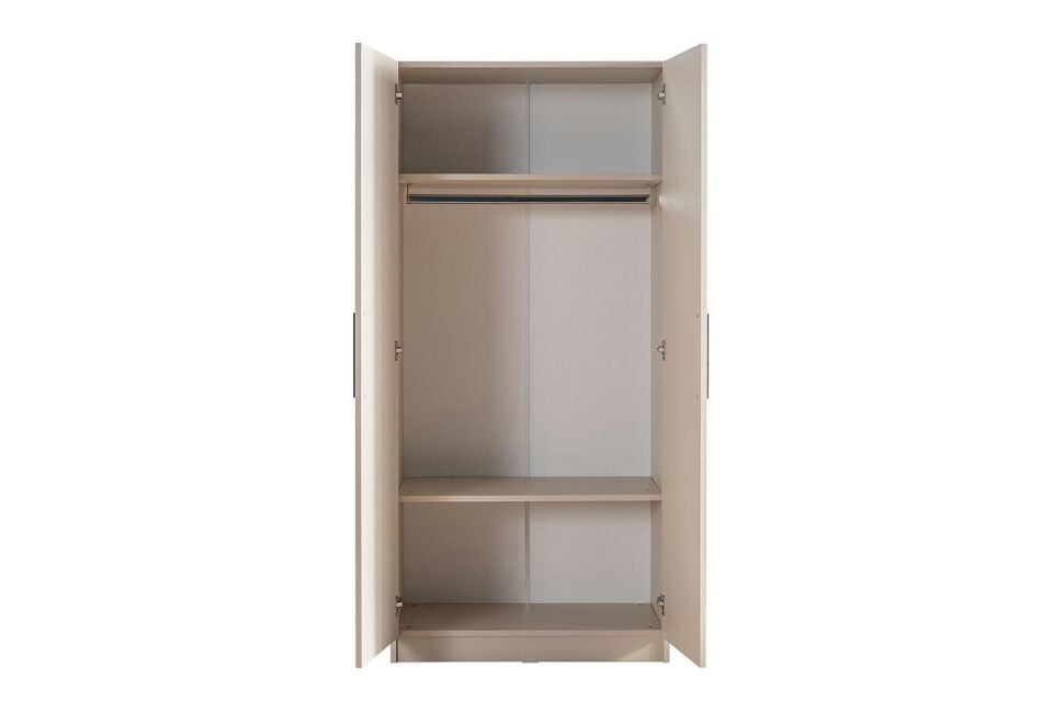 Ceramical GRE2 2 Kapaklı Dolap Gardrop - Vizon Bej