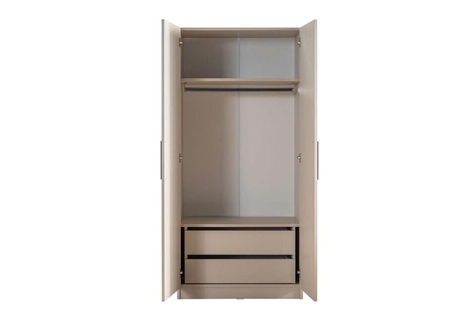 Ceramical GRE2 2 Kapaklı Dolap Gardrop - Vizon Bej