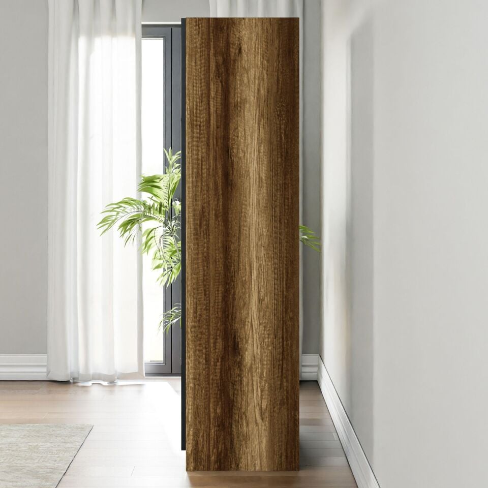Ceramical GRE3 3 Kapaklı Dolap Gardrop - Ceviz