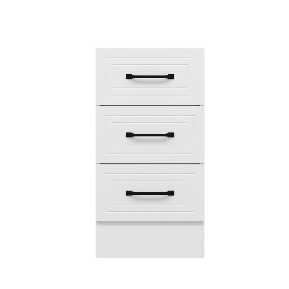 Alvinka Mutfak Modül Mbr_A Alt 3Ç 45Cm Dolap Beyaz Beyaz