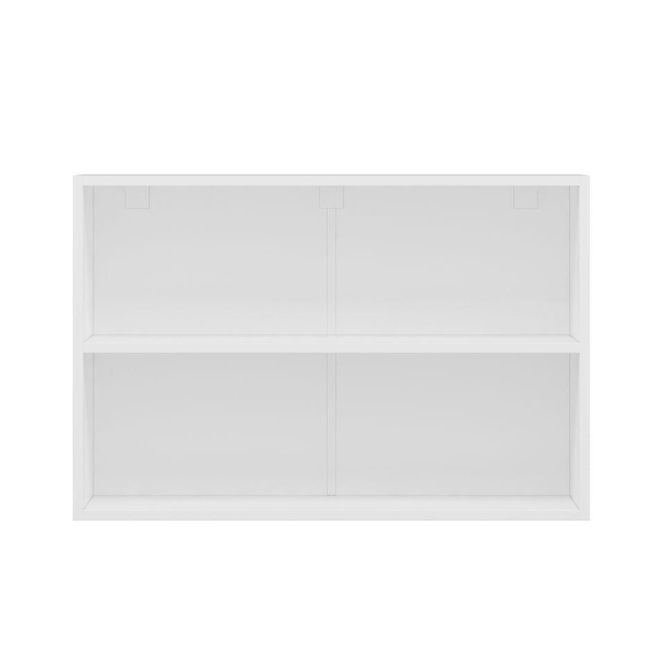 Alvinka Mutfak Modül Mbr_A Üst 2Dk1R 90-H60Cm Dolap Cam Beyaz Kumtaşı Mdf