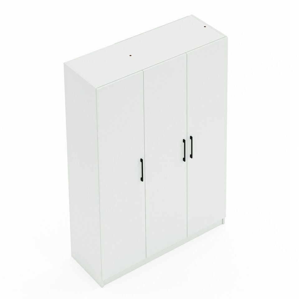 Ceramical GRE3 3 Kapaklı Dolap Gardrop - Beyaz