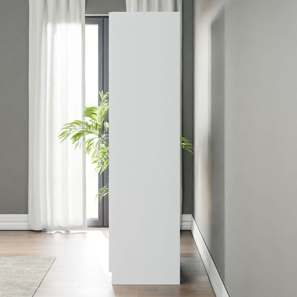 Ceramical GRE3 3 Kapaklı Dolap Gardrop - Beyaz