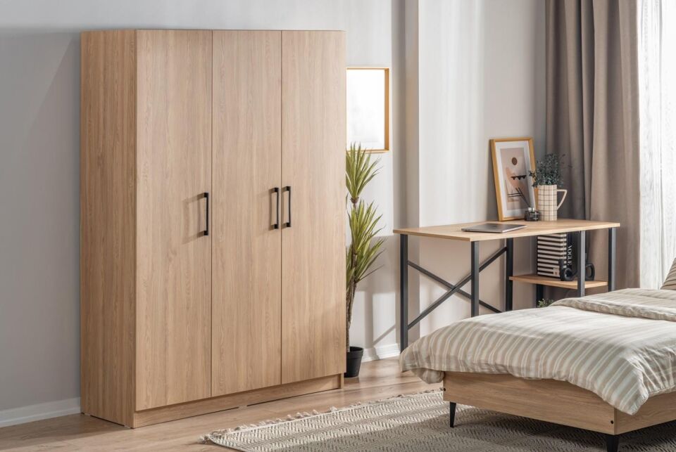 Ceramical GRE3 3 Kapaklı Dolap Gardrop - Ebru