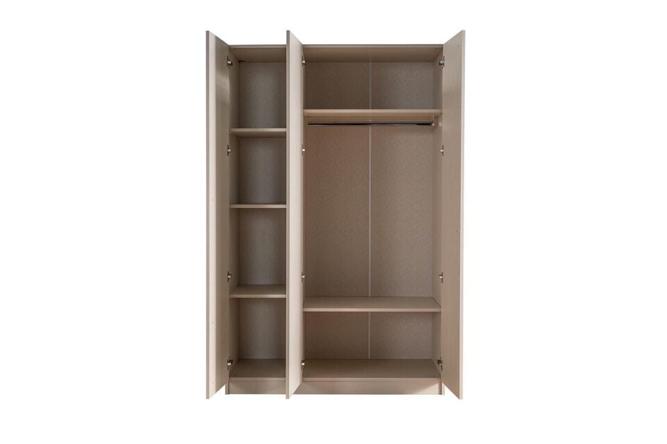 Ceramical GRE3 3 Kapaklı Dolap Gardrop - Vizon Bej