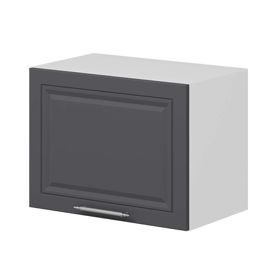 Alvinka Mutfak Modül Mbr_C Üst 1Dk 60-45-H60Cm Asp Dolap Beyaz Antrasit Mdf