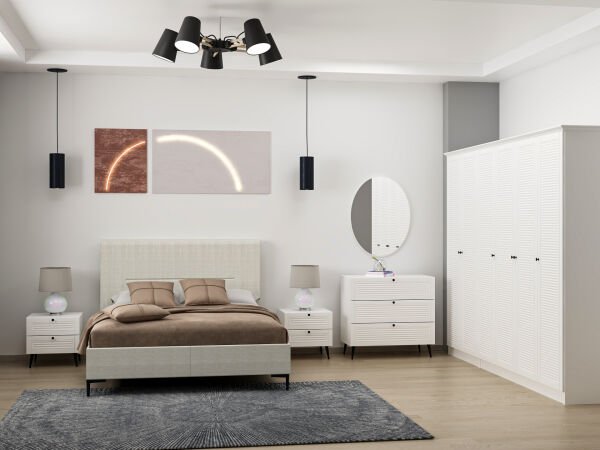 Pandora Yatak Odası Takımı - Beyaz