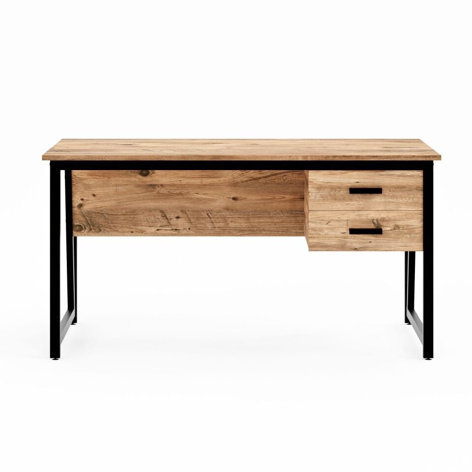 Cera MS2C Çalışma Masası, Ofis Masası - 2 Çekmeceli 70x140 cm - Çam