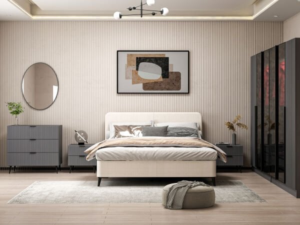 Plus Yatak Odası Takımı - Antrasit