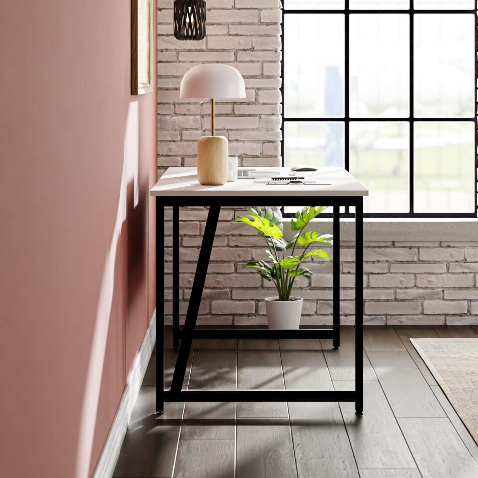 Ceramical MS2 Çalışma Masası,Ofis Masası - 70x140 cm - Beyaz