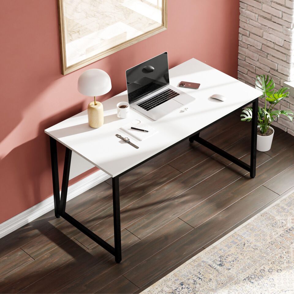 Cera MS2 Çalışma Masası,Ofis Masası - 70x140 cm - Beyaz