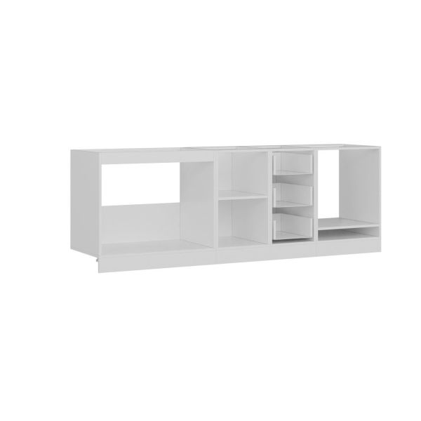 Minar 235 Cm Mutfak Dolabı Beyaz Antrasit 235-A3-Alt Modül