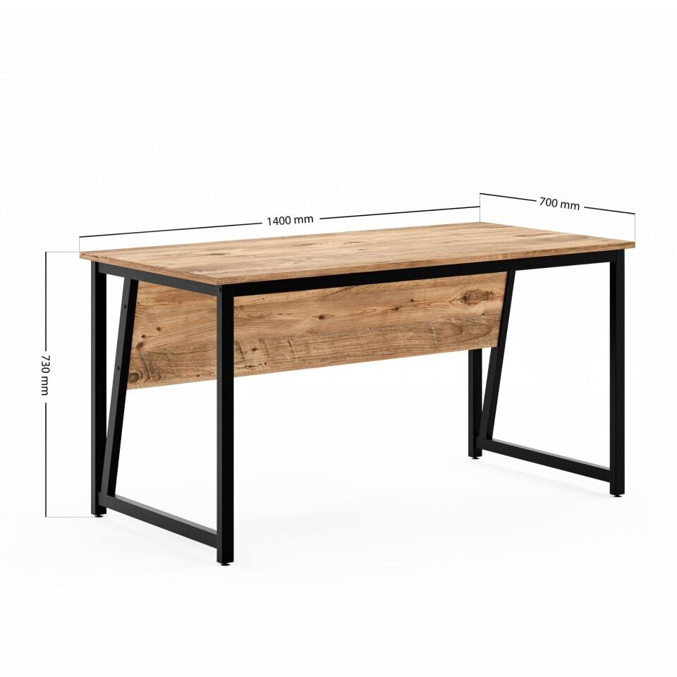 Cera MS2 Çalışma Masası,Ofis Masası - 70x140 cm - Çam