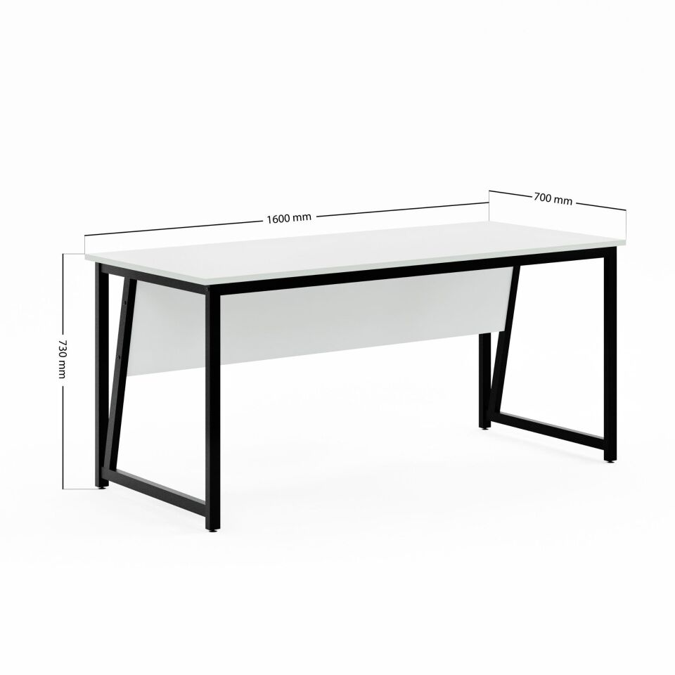 Ceramical MS2 Çalışma Masası,Ofis Masası - 70x160 cm - Beyaz