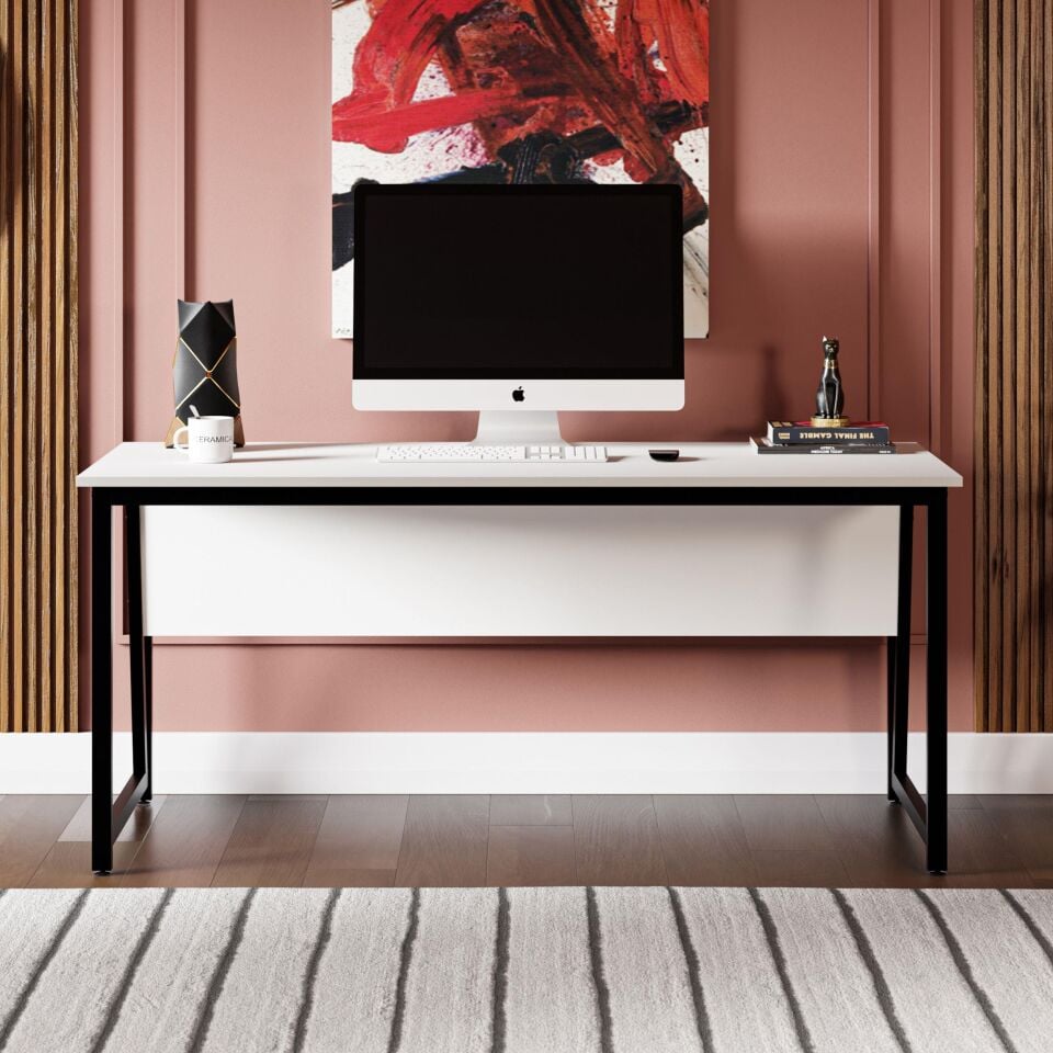 Ceramical MS2 Çalışma Masası,Ofis Masası - 70x160 cm - Beyaz