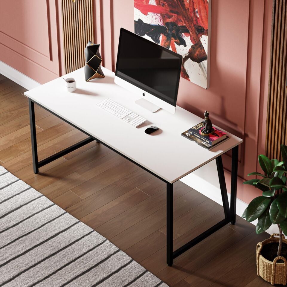 Cera MS2 Çalışma Masası,Ofis Masası - 70x160 cm - Beyaz