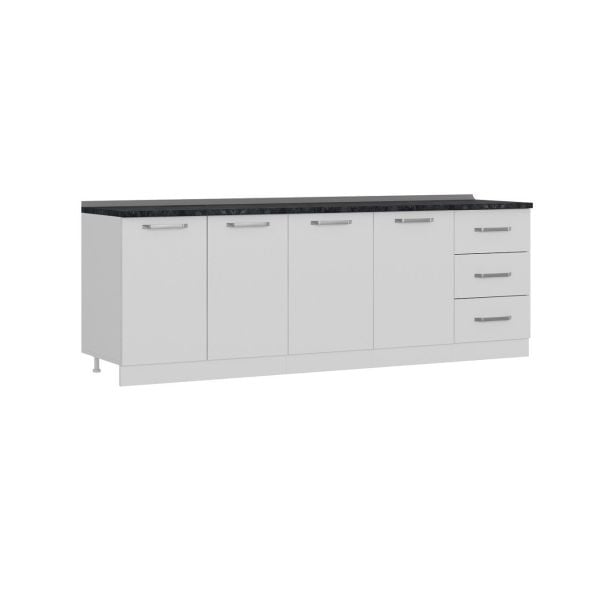 Minar 240 Cm Mutfak Dolabı Beyaz 240-B1-Alt Modül