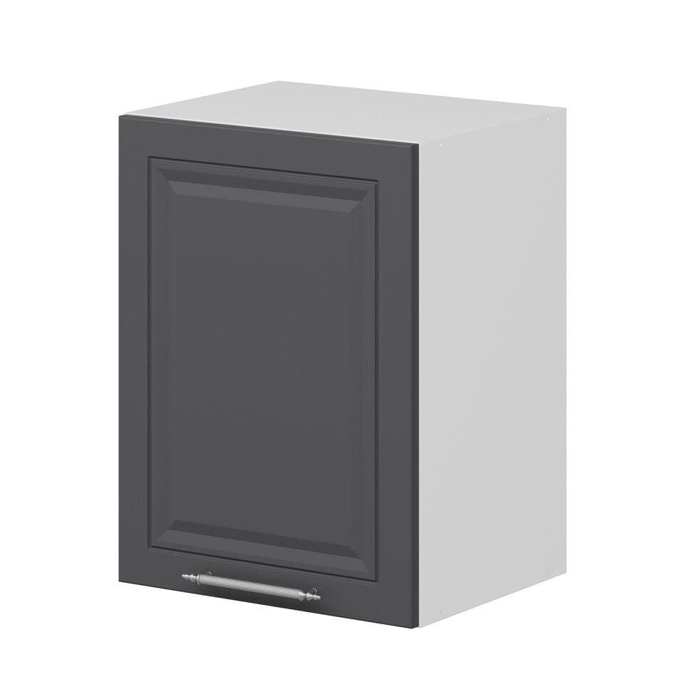 Alvinka Mutfak Modül Mbr_C Üst 1Dk1R 40-H60Cm Dolap Beyaz Antrasit Mdf