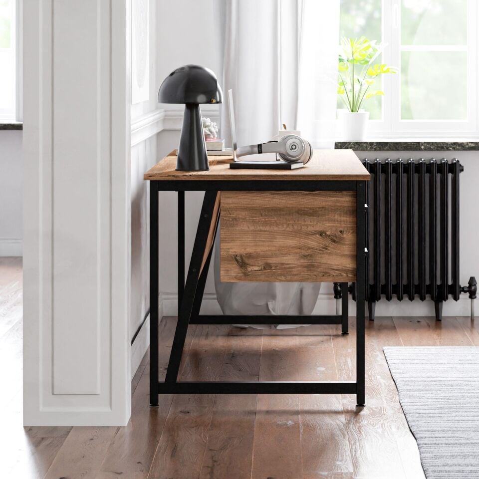 Cera MS2C Çalışma Masası,Ofis Masası - 4 Çekmeceli - 70x160 Cm - Çam