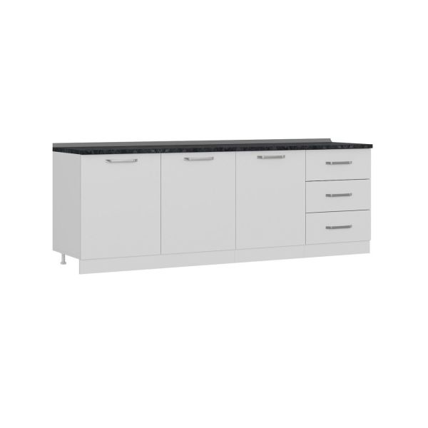 Minar 240 Cm Mutfak Dolabı Beyaz 240-B3-Alt Modül