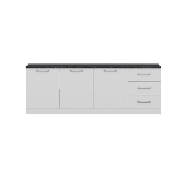 Minar 240 Cm Mutfak Dolabı Beyaz 240-B3-Alt Modül