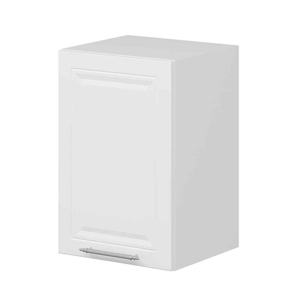 Alvinka Mutfak Modül Mbr_C Üst 1Dk1R 40-H60Cm Dolap Beyaz Beyaz Mdf