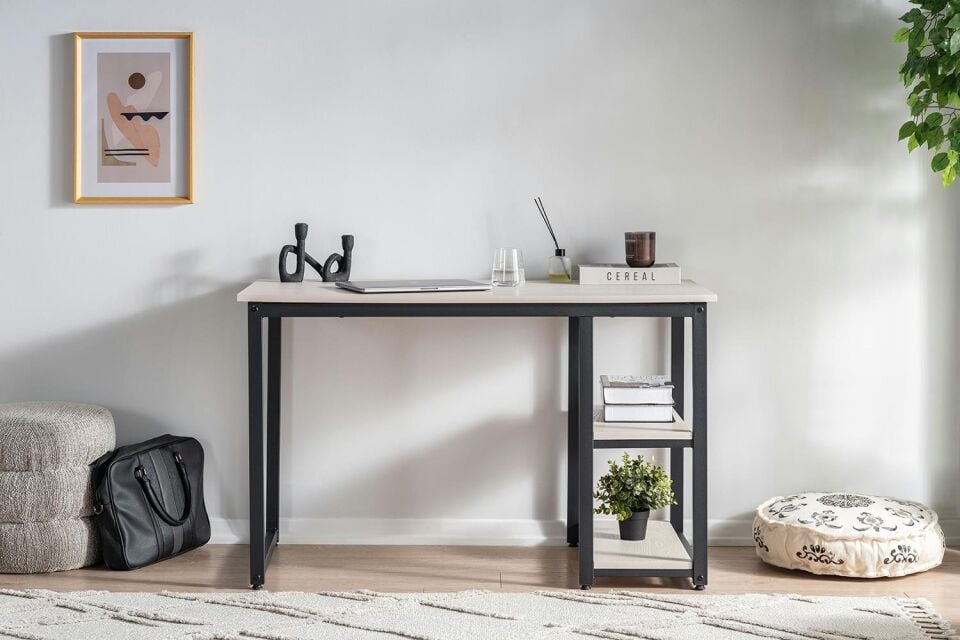 Ceramical MSRT Çalışma Masası - 60x120 cm - Vizon Bej