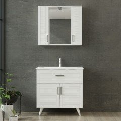 Vera Banyo Dolabı 85Cm Ay2K1Ç+2K1A+Etj Beyaz
