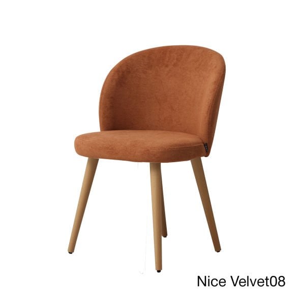 Prime & Mitra 2'li Sandalye Ayak Naturel Ceviz