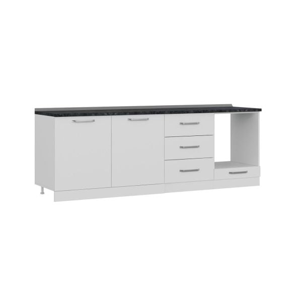 Minar 240 Cm Mutfak Dolabı Beyaz 240-B7-Alt Modül