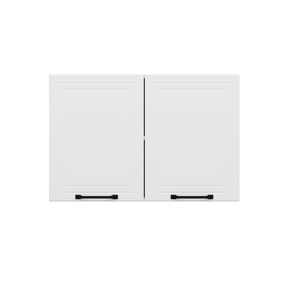 Alvinka Mutfak Modül Mbr_A Üst 2Dk1R 90-H60Cm Dolap Beyaz Beyaz