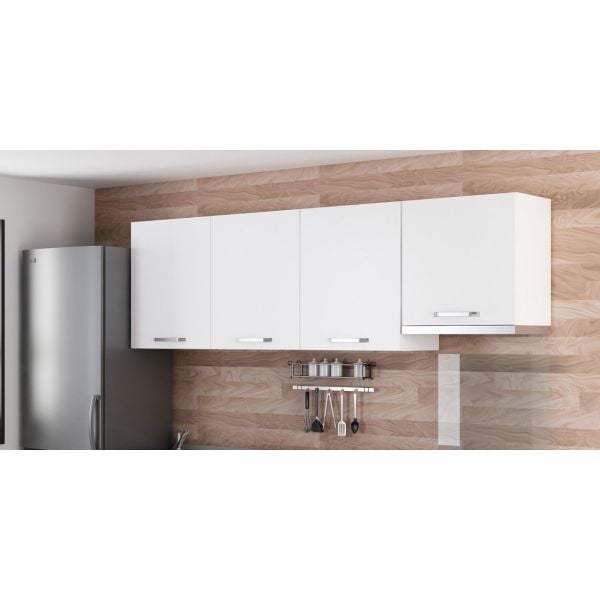 Minar 240 Cm Mutfak Dolabı Beyaz 240-B8-Üst Modül