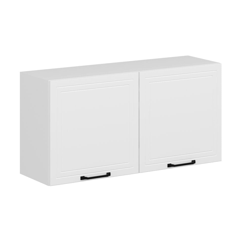 Alvinka Mutfak Modül Mbr_A Üst 2Dk1R 120-H60Cm Dolap Beyaz Beyaz