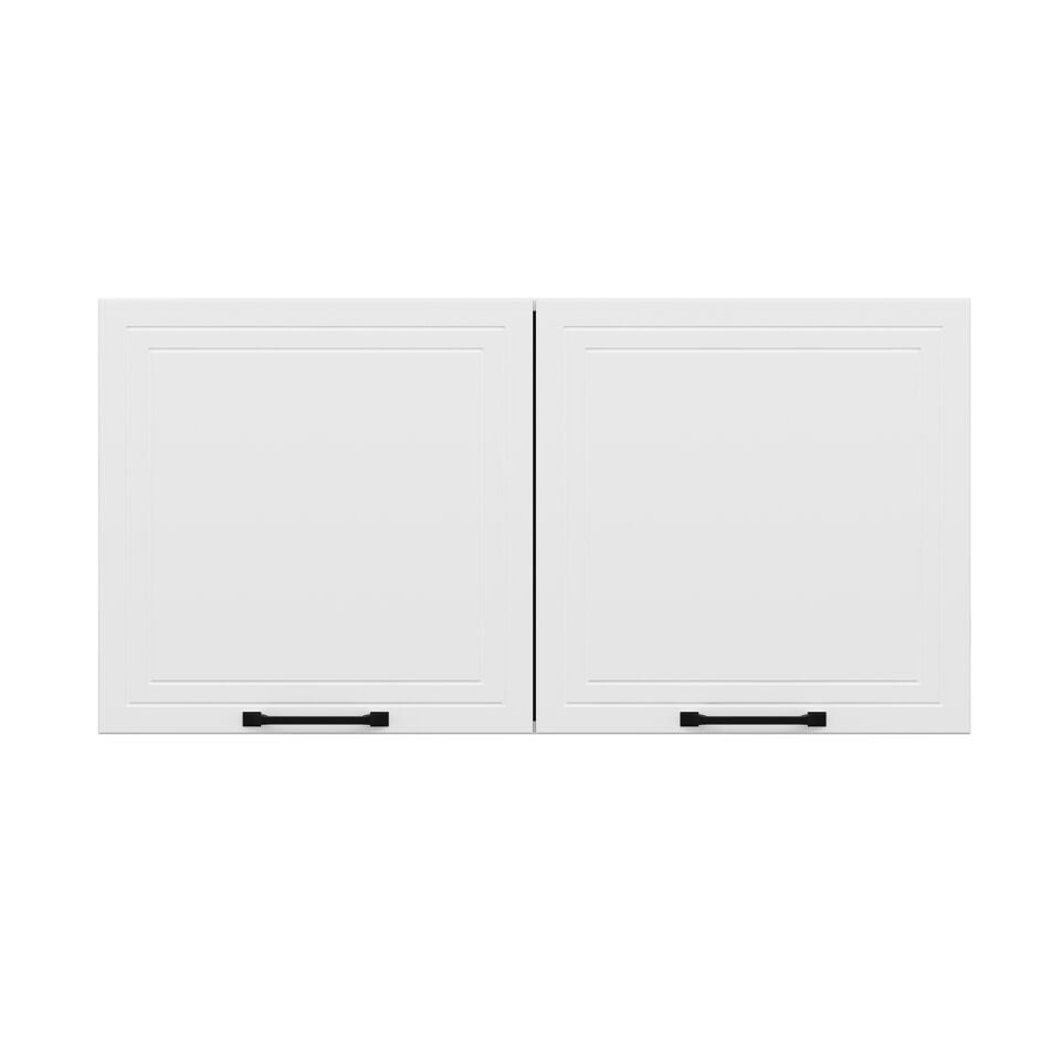 Alvinka Mutfak Modül Mbr_A Üst 2Dk1R 120-H60Cm Dolap Beyaz Beyaz