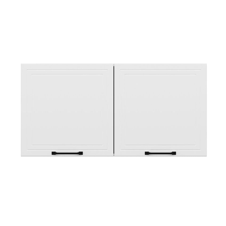 Alvinka Mutfak Modül Mbr_A Üst 2Dk1R 120-H60Cm Dolap Beyaz Beyaz