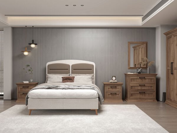 Retro Yatak Odası Takımı - Rahle Ceviz