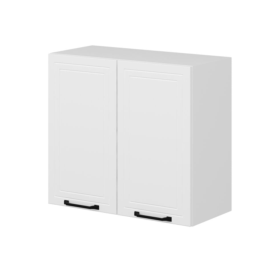 Alvinka Mutfak Modül Mbr_A Üst 2Dk1R 80-H72Cm Dolap Beyaz Beyaz