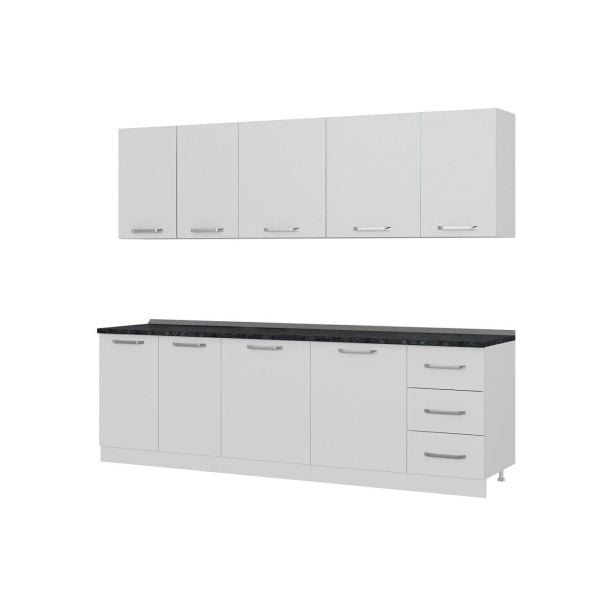 Minar 255 Cm Mutfak Dolabı Beyaz 255-B1