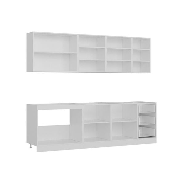 Minar 255 Cm Mutfak Dolabı Beyaz 255-B1