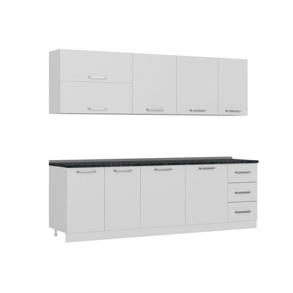 Minar 255 Cm Mutfak Dolabı Beyaz 255-B2