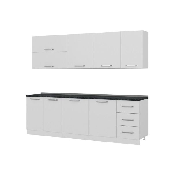 Minar 255 Cm Mutfak Dolabı Beyaz 255-B2