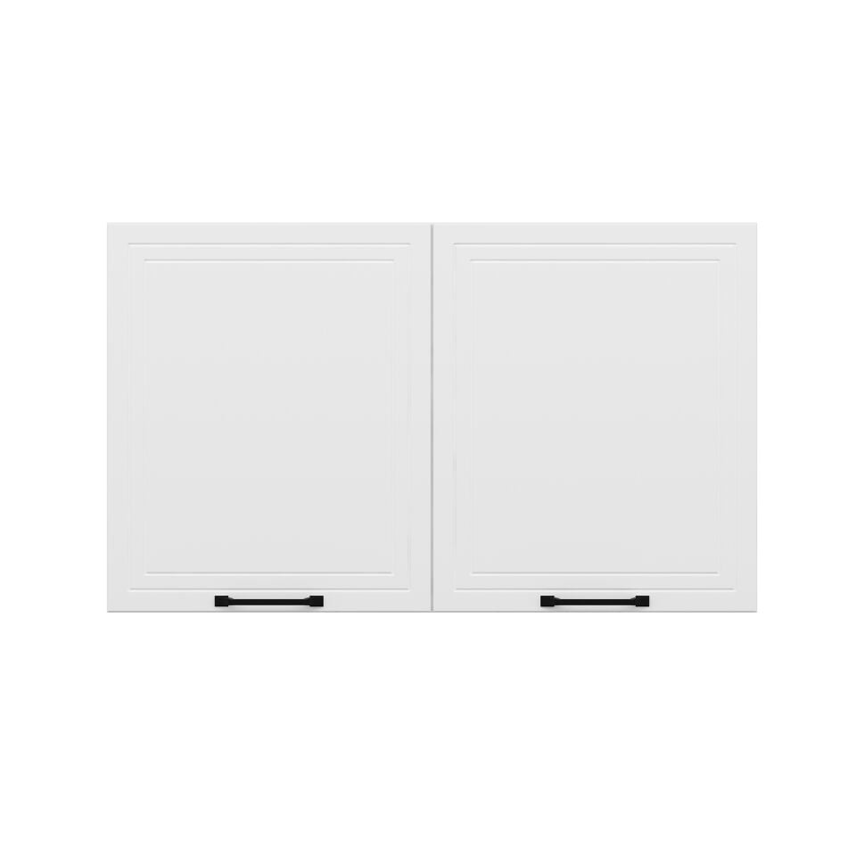 Alvinka Mutfak Modül Mbr_A Üst 2Dk1R 120-H72Cm Dolap Beyaz Beyaz