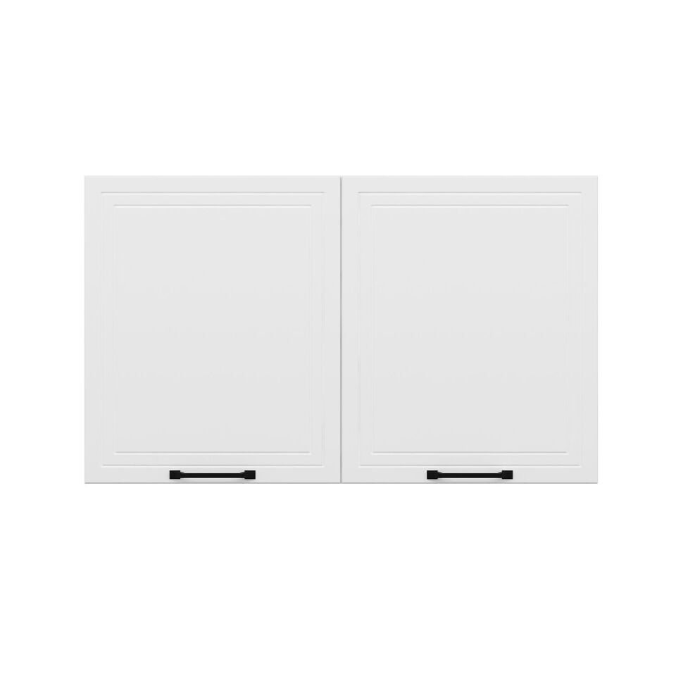 Alvinka Mutfak Modül Mbr_A Üst 2Dk1R 120-H72Cm Dolap Beyaz Beyaz