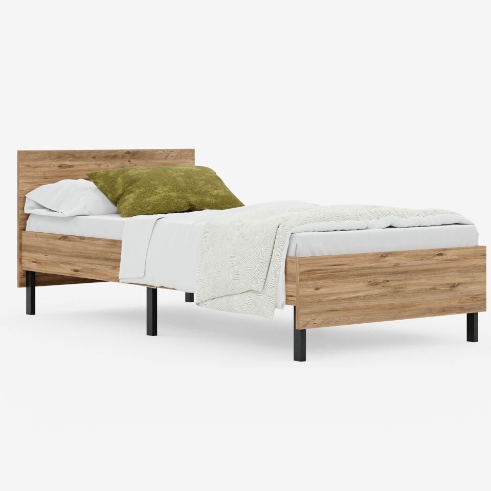 Ceramical KR1 Tek Kişilik Karyola - 90x190 - Çam