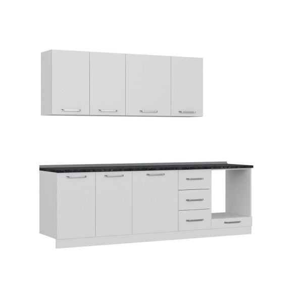 Minar 255 Cm Mutfak Dolabı Beyaz 255-B3