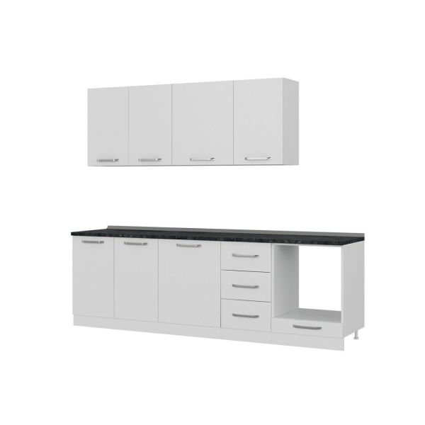 Minar 255 Cm Mutfak Dolabı Beyaz 255-B3