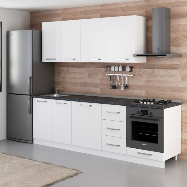 Minar 255 Cm Mutfak Dolabı Beyaz 255-B3